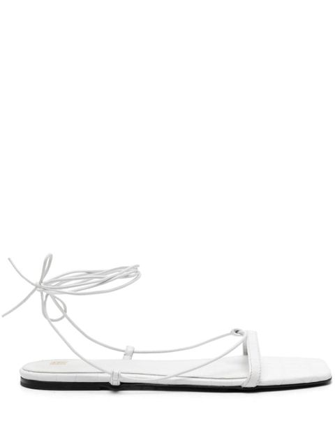 TOTEME The Croco Tie sandals - White - zdjęcie produktu nr 1