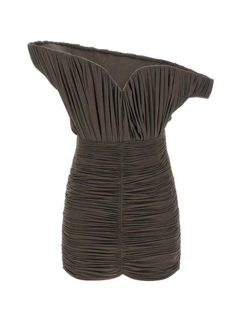 Magda Butrym 33 draped one-shoulder mini dress - Brown - zdjęcie produktu nr 1