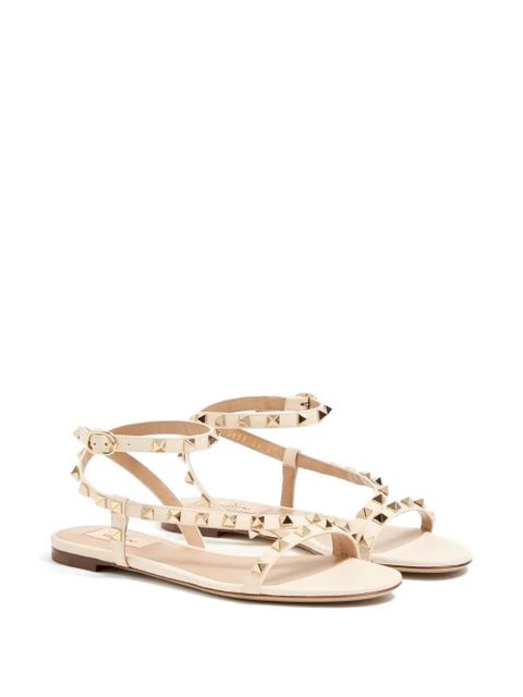 Valentino Garavani Rockstud calfskin sandals - Neutrals - zdjęcie produktu nr 2