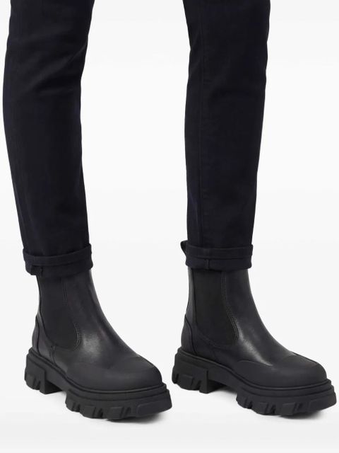 GANNI leather Chelsea boots - Black