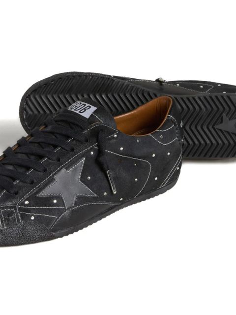Golden Goose True-Star in black suede with Swarovski crystals