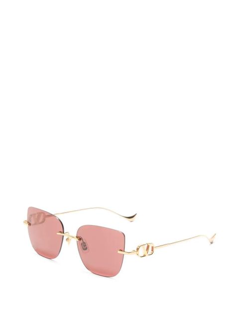 VALENTINO GARAVANI EYEWEAR geometric metal eyewear - Gold - zdjęcie produktu nr 2