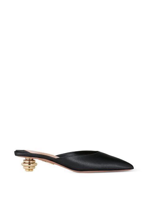 Aquazzura x Alex Rivière jewel-embellished mules - Black - zdjęcie produktu nr 1