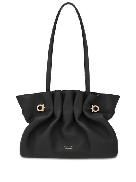 Ferragamo small Soft shoulder bag - Black - zdjęcie produktu nr 1