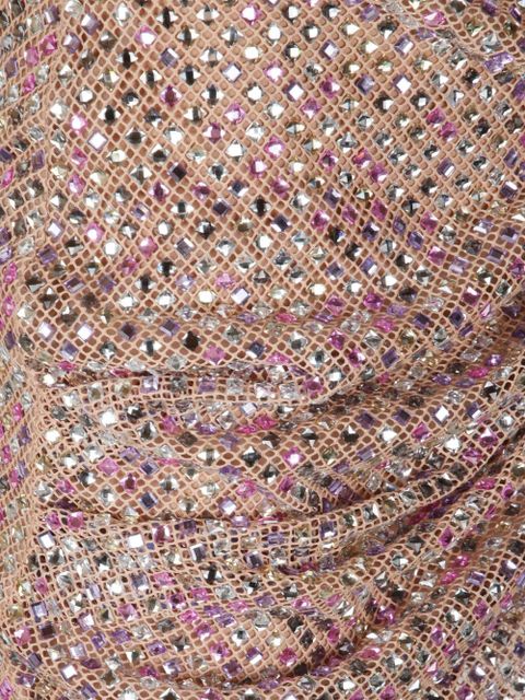 Self-Portrait crystal-embellished mini skirt - Pink - zdjęcie produktu nr 2