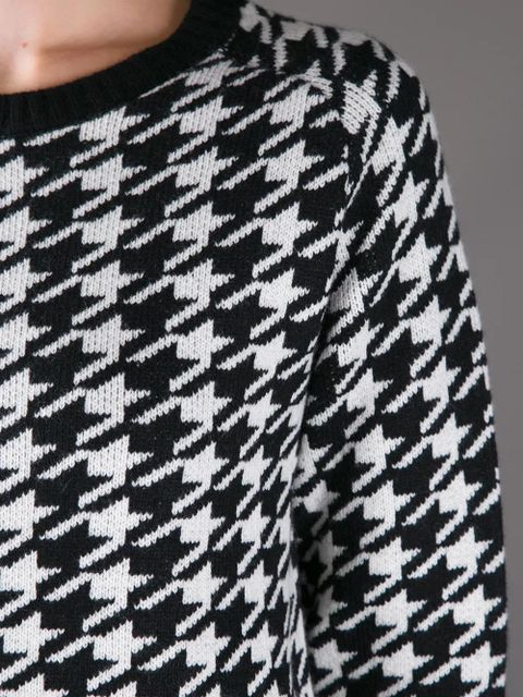 Golden Goose houndstooth print sweater - Black