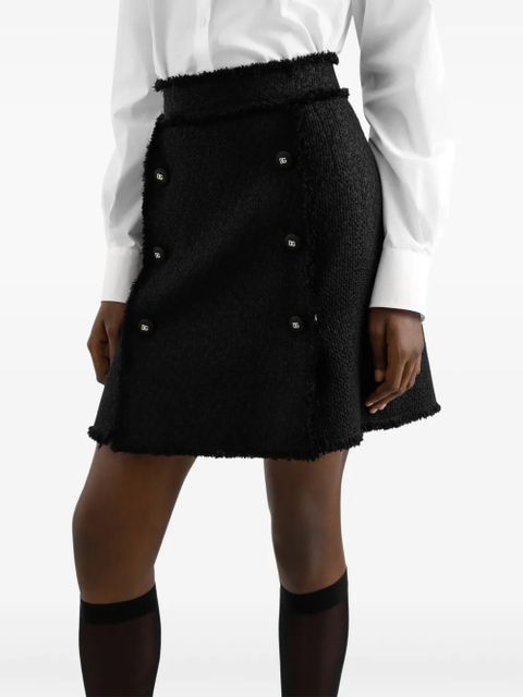 Dolce & Gabbana DNA tweed mini skirt - Black