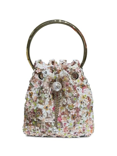 Jimmy Choo Bon Bon floral embellished tote bag - Neutrals - zdjęcie produktu nr 1