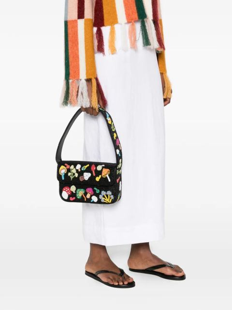 STAUD Tommy beaded shoulder bag - Black - zdjęcie produktu nr 2