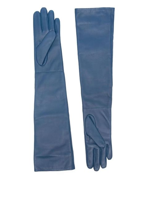 The Frankie Shop long leather gloves - Blue - zdjęcie produktu nr 2