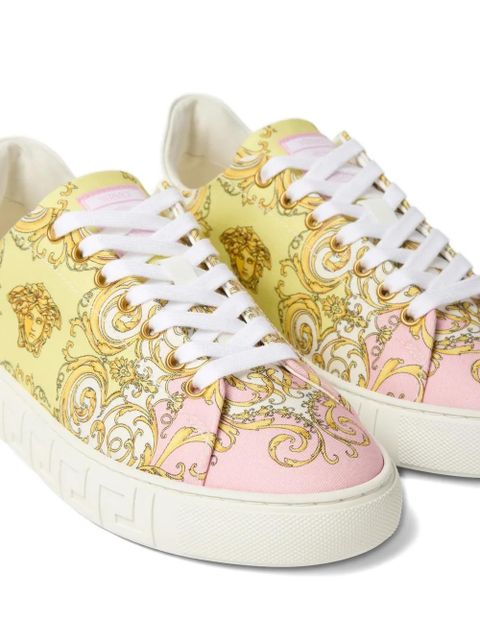 Versace pattern platform sneakers - Yellow