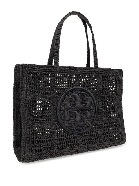 Tory Burch large Ella crochet tote bag - Black