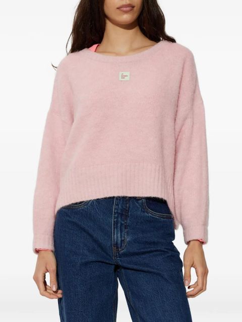 American Vintage round neck badge sweater - Pink