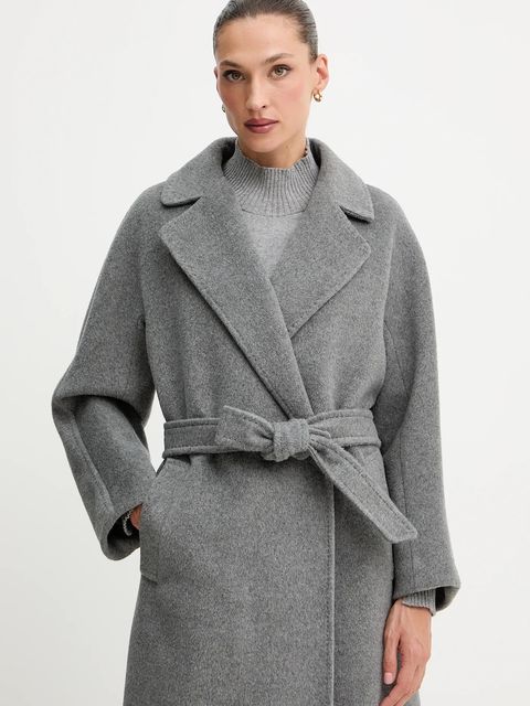 Weekend Max Mara płaszcz z dodatkiem wełny TEMPERA - zdjęcie produktu nr 2