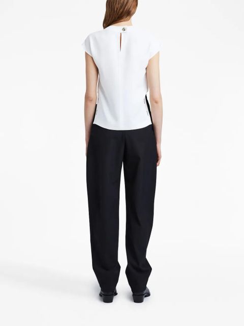 Proenza Schouler Matte Viscose Crepe Shell Top - White