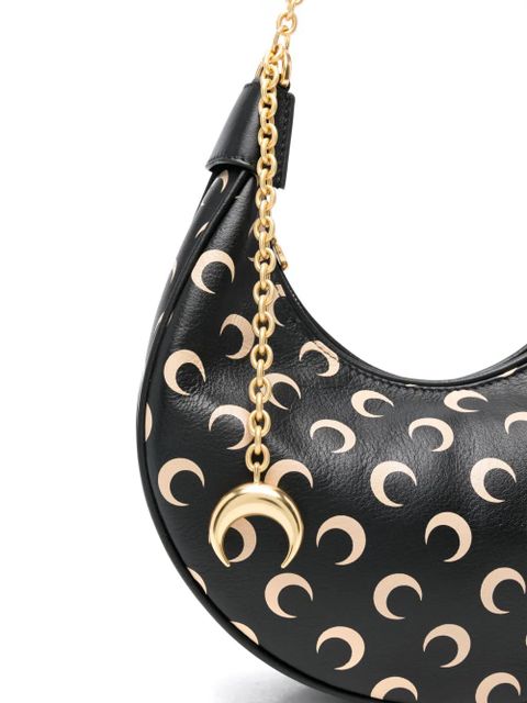 Marine Serre mini Eclips shoulder bag - Black