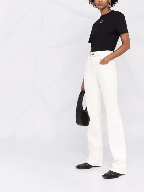 Diesel high-waist coated-effect jeans - Neutrals