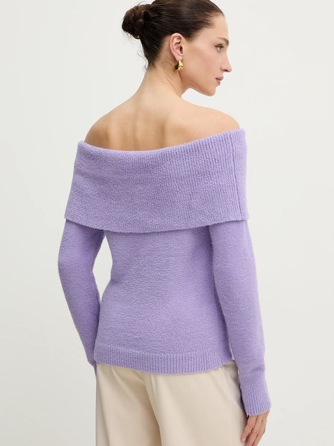 Morgan sweter damski kolor fioletowy MBOGO - zdjęcie produktu nr 2