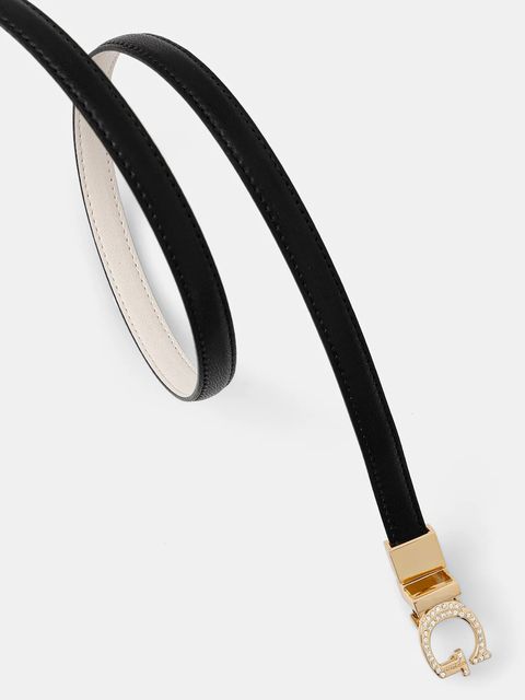 Guess pasek dwustronny EVERLEE damski kolor czarny BW9242 P5315