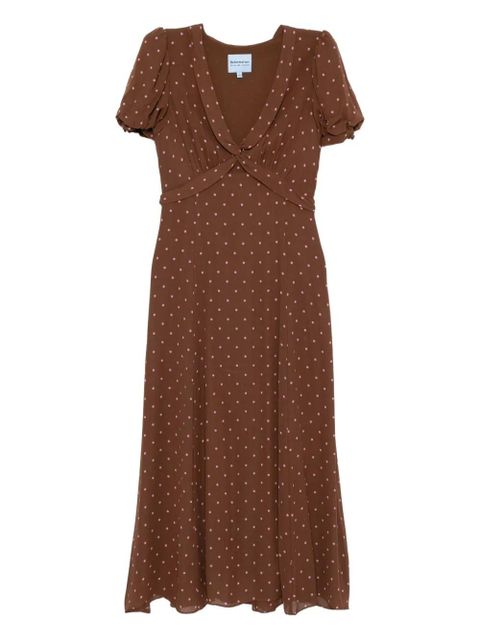 Reformation Michelle dress - Brown - zdjęcie produktu nr 1