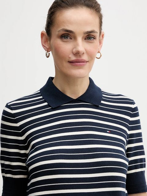 Tommy Hilfiger sweter damski kolor granatowy WW0WW47622