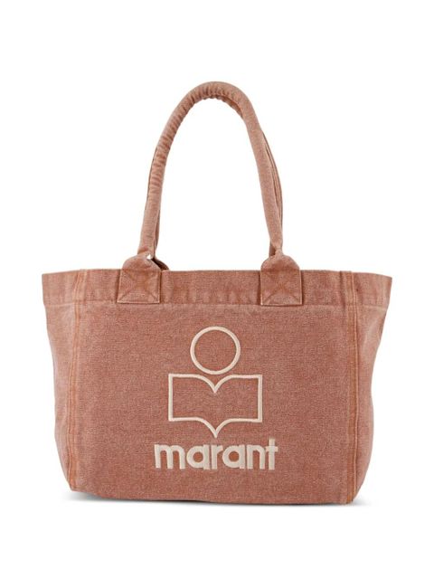 ISABEL MARANT Yenky zip logo-embroidered tote bag - Brown - zdjęcie produktu nr 1