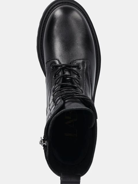 Answear.LAB workery skórzane kolor czarny na platformie