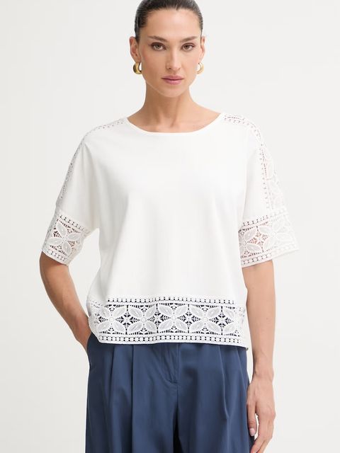 Morgan T-shirt damski bawełniany DTAL - zdjęcie produktu nr 1