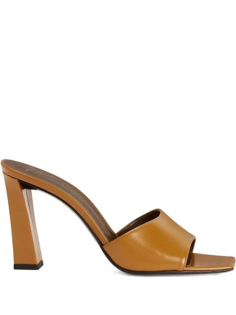 Giuseppe Zanotti 90mm Talia Mule sandals - Orange - zdjęcie produktu nr 1