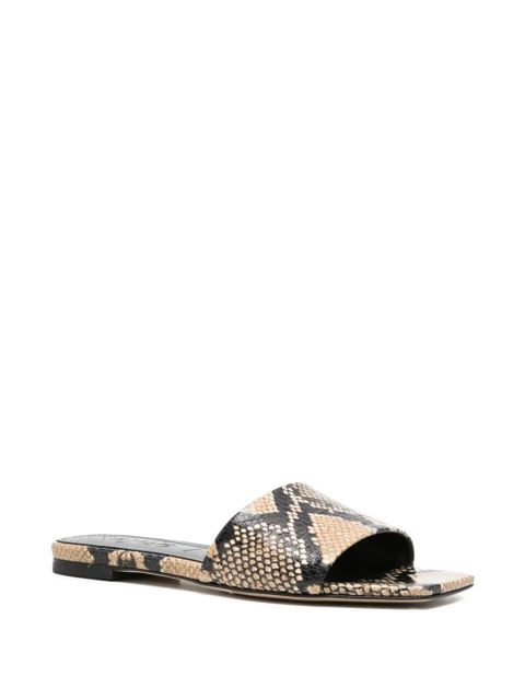 Aeyde Anna snakeskin sandals - Neutrals - zdjęcie produktu nr 2