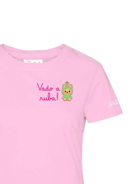 MC2 Saint Barth chest graphic T-shirt - Pink - zdjęcie produktu nr 2