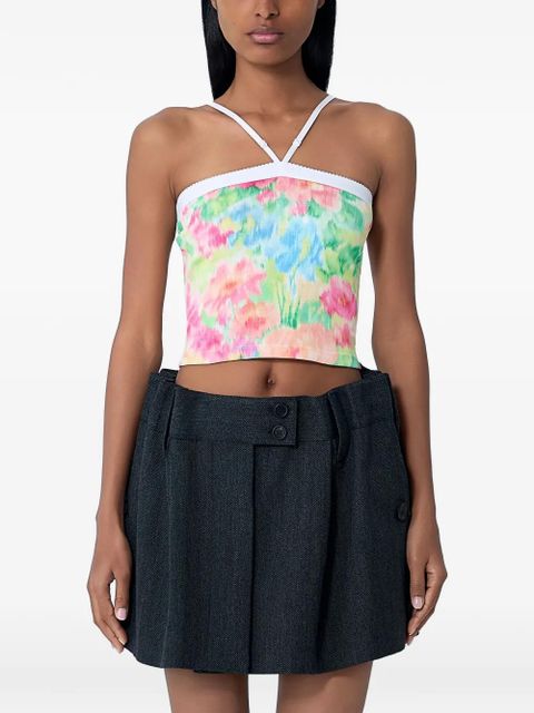 Prada cropped floral top - Green - zdjęcie produktu nr 1