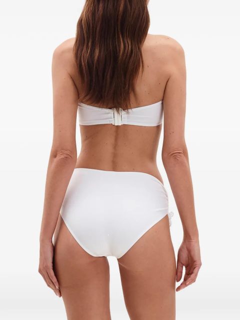 ERES Sofia ruched-side bikini bottoms - White