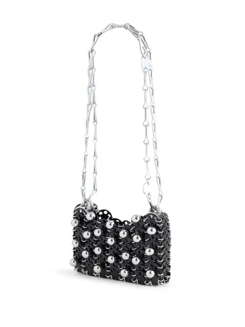 Rabanne Nano 1969 beaded shoulder bag - Black - zdjęcie produktu nr 2