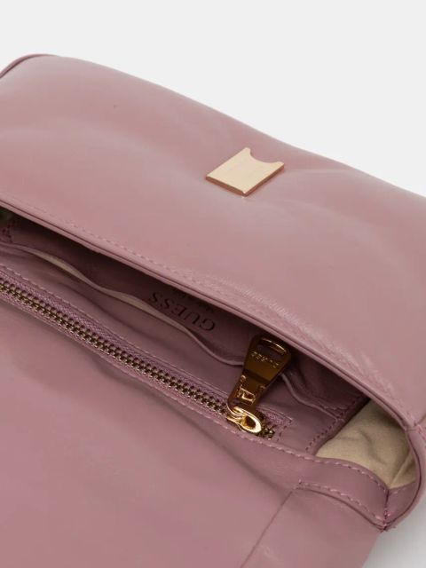 Guess torebka skórzana ALIZEE kolor różowy HWAZAA L5115