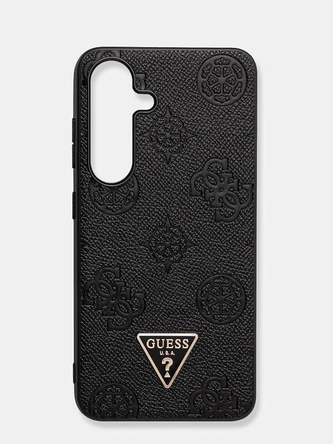 Guess etui na telefon Samsung Galaxy S25 kolor czarny GUHMS25SPGBTMK