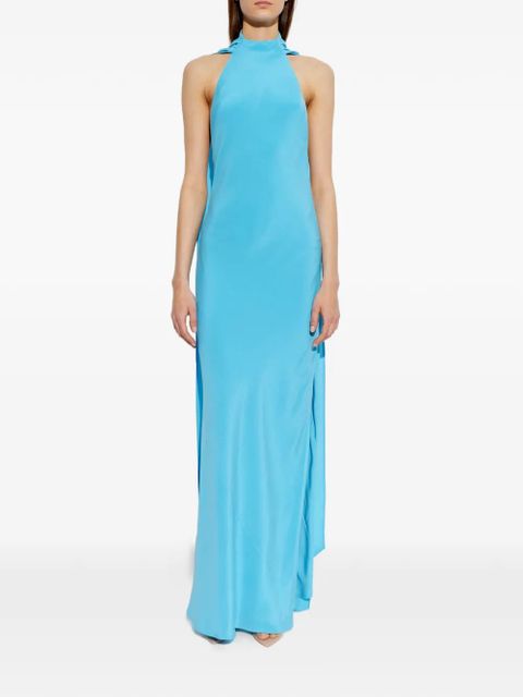 Cult Gaia Doe halterneck draped-panel dress - Blue - zdjęcie produktu nr 2