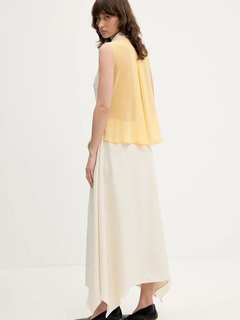 Stine Goya sukienka kolor beżowy maxi rozkloszowana SG-SS25-D115-2347 - zdjęcie produktu nr 2