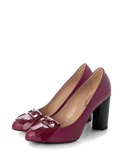 Tod's block-heel pumps - Purple - zdjęcie produktu nr 1