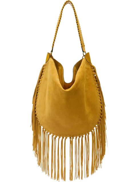 ISABEL MARANT Oskan fringed shoulder bag - Yellow - zdjęcie produktu nr 1