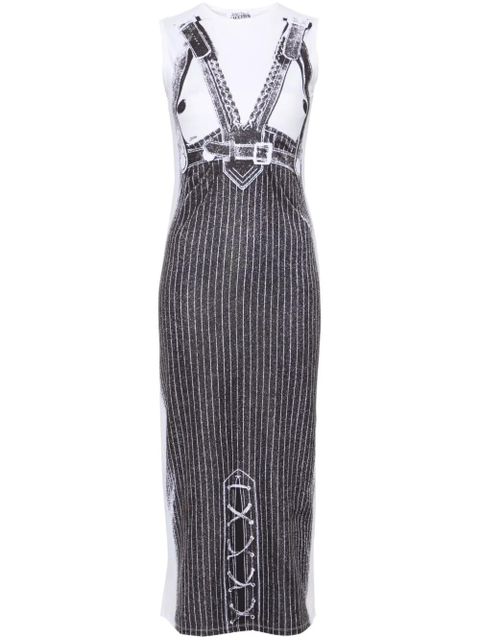 Jean Paul Gaultier Madonna trompe l'oeil midi dress - White - zdjęcie produktu nr 1
