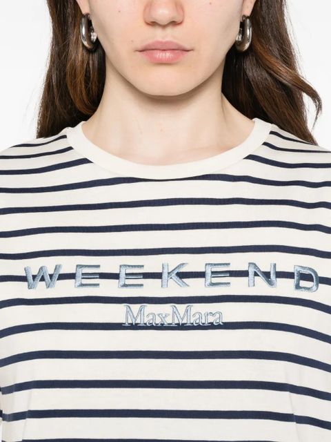 Weekend Max Mara Wkdbora striped T-shirt - Neutrals