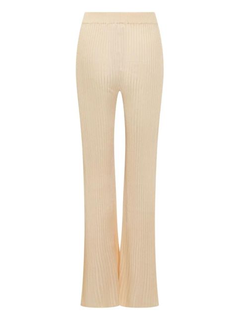 Jil Sander ribbed-knit trousers - Neutrals
