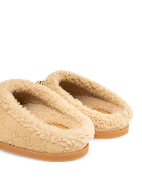 Gucci New Sol suede mules - Neutrals