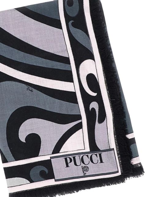 PUCCI abstract-print scarf - Black - zdjęcie produktu nr 2