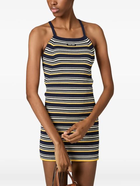Miu Miu cotton knit mini dress - Blue