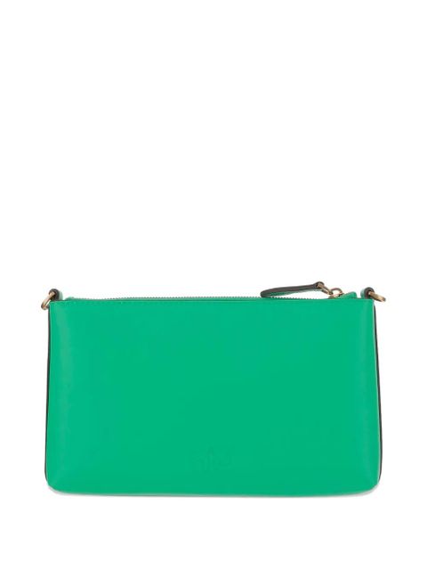 PINKO logo-plaque zip clutch bag - Green - zdjęcie produktu nr 2