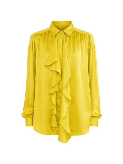 Ulla Johnson Gesture ruffled button shirt - Yellow - zdjęcie produktu nr 1