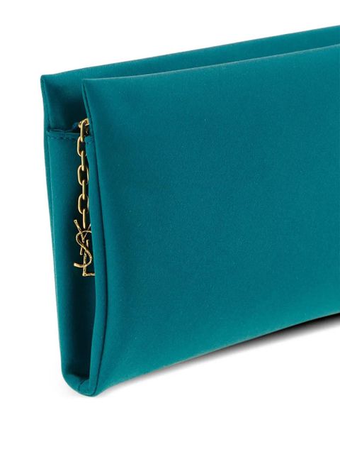 Saint Laurent medium Cassandre-charm clutch bag - Green - zdjęcie produktu nr 2