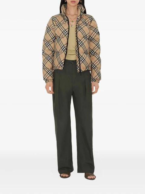 Burberry Vintage Check-pattern puffer jacket - Neutrals - zdjęcie produktu nr 2